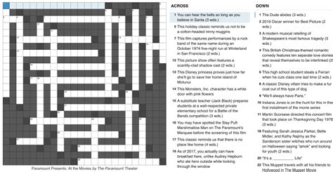 paramount crossword clue